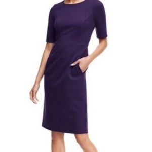 Lands End Pointe Knit Dress - Navy